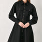 CHARMING DECISION WOVEN MIDI DRESS