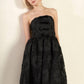 Black Confidence Game lace midi dress by Flying Tomato, featuring intricate lace details and a flattering fit.