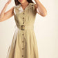 Beige woven midi dress from Flying Tomato's Ideal Approach collection, featuring a stylish, comfortable design perfect for casual wear.