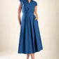 DREAMY IMPRESSION WOVEN MIDI DRESS