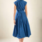 DREAMY IMPRESSION WOVEN MIDI DRESS
