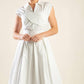 DREAMY IMPRESSION WOVEN MIDI DRESS