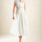 DREAMY IMPRESSION WOVEN MIDI DRESS