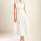 DREAMY IMPRESSION WOVEN MIDI DRESS