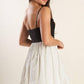PATIO SENSETS WOVEN COMBINATION MINI DRESS