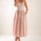 EASILY LOVED WOVEN MIDI DRESS