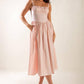 EASILY LOVED WOVEN MIDI DRESS