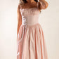 EASILY LOVED WOVEN MIDI DRESS