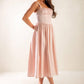 EASILY LOVED WOVEN MIDI DRESS