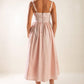 EASILY LOVED WOVEN MIDI DRESS