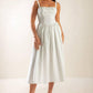 EASILY LOVED WOVEN MIDI DRESS