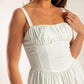 EASILY LOVED WOVEN MIDI DRESS