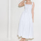 CATCH THE SUN IN WHITE  WOVEN MIDI DRESS