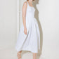 CATCH THE SUN IN WHITE  WOVEN MIDI DRESS