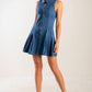 WHERE I WANT TO BE DENIM MINI DRESS