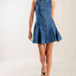 WHERE I WANT TO BE DENIM MINI DRESS
