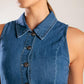 WHERE I WANT TO BE DENIM MINI DRESS