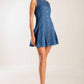 WHERE I WANT TO BE DENIM MINI DRESS