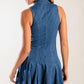 WHERE I WANT TO BE DENIM MINI DRESS