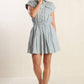 CHAMPAGNE TOAST WOVEN MINI DRESS