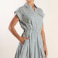 CHAMPAGNE TOAST WOVEN MINI DRESS