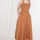 SOAK IN THE SUNSET WOVEN MIDI DRESS