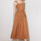 SOAK IN THE SUNSET WOVEN MIDI DRESS