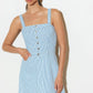 CAREFREE DAISY WOVEN MIDI DRESS
