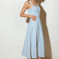 CAREFREE DAISY WOVEN MIDI DRESS