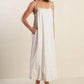 JUST WONDERING WOVEN MIDI DRESS