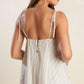 JUST WONDERING WOVEN MIDI DRESS