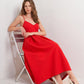 RUBY AFFAIR WOVEN MIDI DRESS