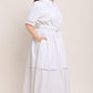 ELEGANT ENCOUNTER WOVEN MIDI DRESS