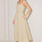 UNDERSTATED ICON WOVEN MIDI DRESS