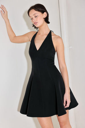 Flying Tomato Rodeo Romance woven mini dress in black, stylish sleeveless dress with a boho-chic pattern and relaxed fit.