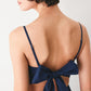 Flying Tomato Riviera Nights woven midi dress in navy, featuring a stylish, flowy design perfect for summer occasions.