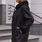 Alaska® Grazia black reversible faux shearling hooded coat parka