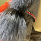 Roma Genuine Silver Fox Fur Rabbit Fur Insulated Parka in Red