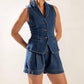 SPRING ROMANCE DENIM VEST