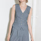 SMILE BRIGHT IN GREY WOVEN VEST