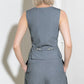 SMILE BRIGHT IN GREY WOVEN VEST