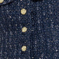 PARISIAN TWEED NAVY WOVEN TWEED VEST