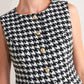 METRO ICON WOVEN HOUNDSTOOTH VEST
