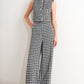 METRO ICON WOVEN HOUNDSTOOTH VEST