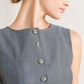CONFIDENTLY COOL TAILORED WOVEN VEST