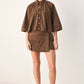 SUEDE ESCAPE CROPPED JACKET