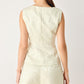 MARZIPAN FLORAL WOVEN JACQUARD VEST