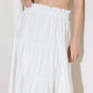 SLOW DOWN IN WHITE WOVEN MAXI SKIRT