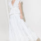 SLOW DOWN IN WHITE WOVEN MAXI SKIRT