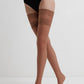Conte Flame women's stockings with silicone lace top in bronze tone